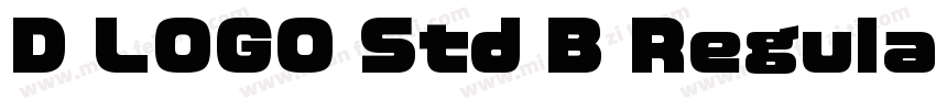 D LOGO Std B Regular字体转换